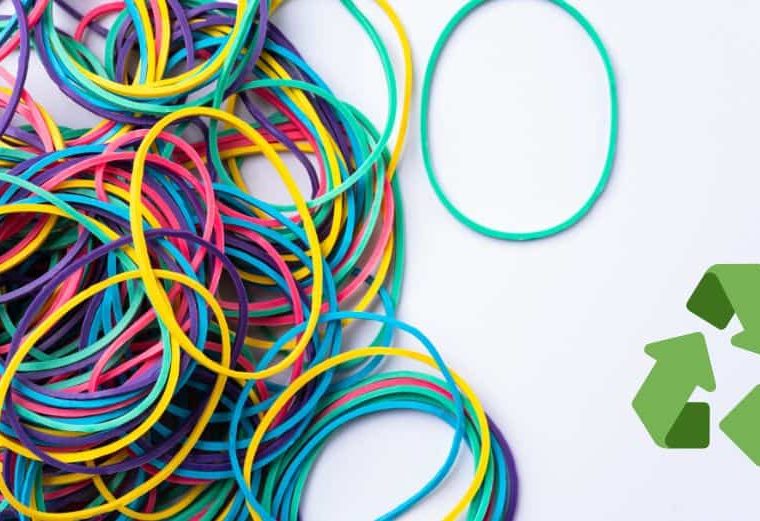Rubber bands can be recycled!